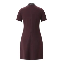 Courrèges Midikleid mit Vinylkragen rot Minikleid