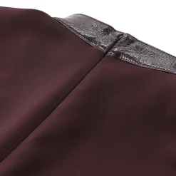 Courrèges Midikleid mit Vinylkragen rot Minikleid