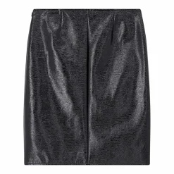 Courrèges Minirock Vinyl schwarz Minirock