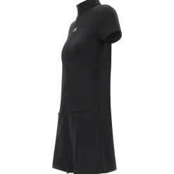 Courrèges Slim-Fit Minikleid aus Jersey Schwarz Minikleid