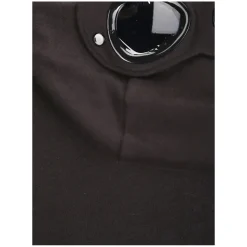 CP Company Hooded Open Sweatshirt Schwarz Strickjacke