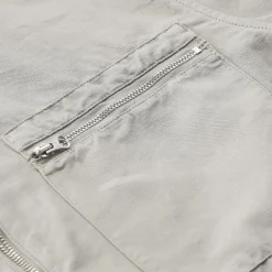 CP Company Leichte Jacke aus Baumwolle & Leinen grau Übergangsjacke