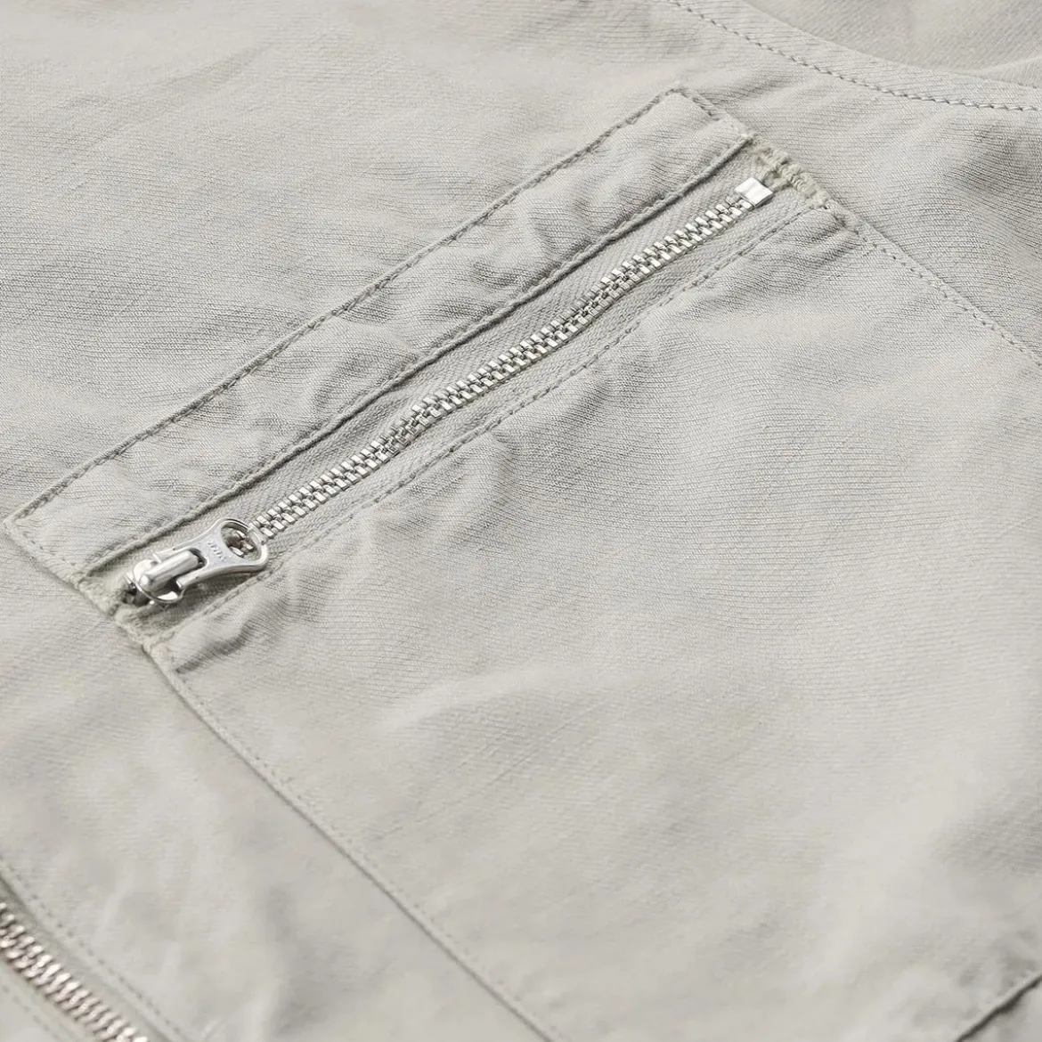 CP Company Leichte Jacke aus Baumwolle & Leinen grau Übergangsjacke