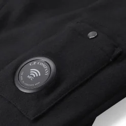 CP Company Overshirt aus Baumwoll-Mix schwarz Übergangsjacke