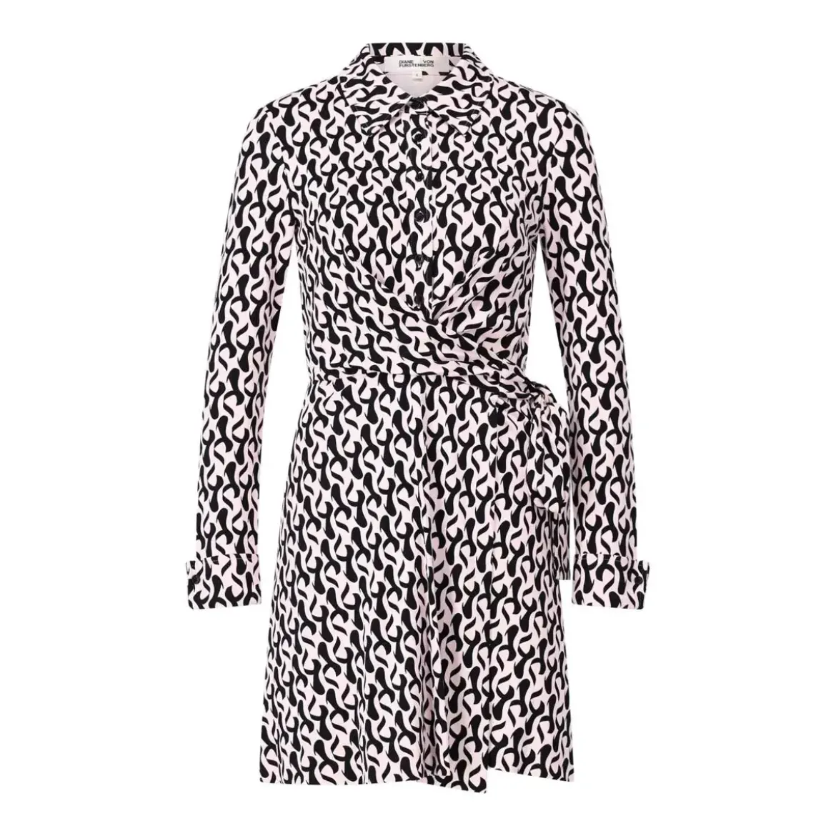 Diane von Furstenberg Midi-Kleid Didi mit Muster pink Midikleid