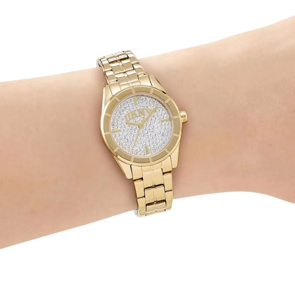 DKNY Quarzuhr Evening Watch gold Quarzuhr