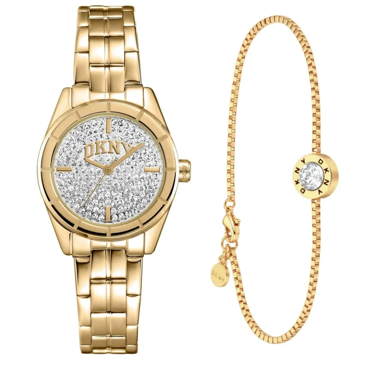 DKNY Quarzuhr Evening Watch gold Quarzuhr