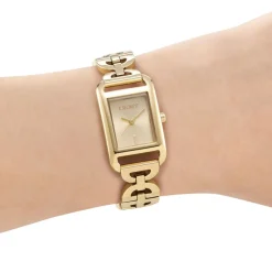 DKNY Quarzuhr Open Link Square Watch gold Quarzuhr