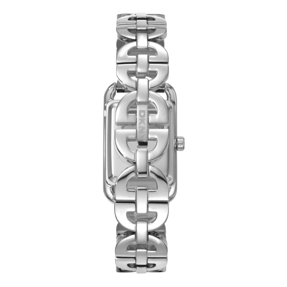 DKNY Quarzuhr Open Link Square Watch silber Quarzuhr