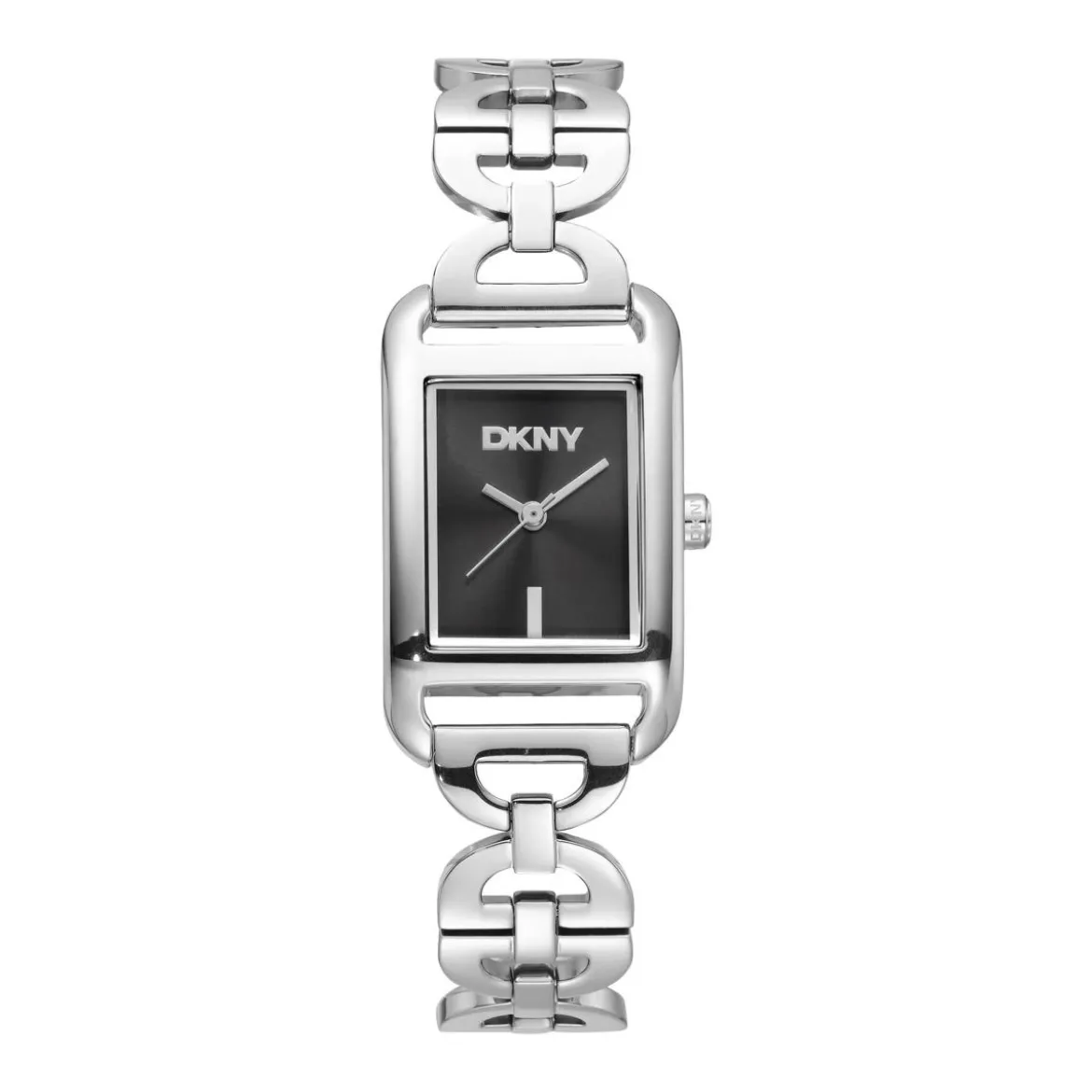 DKNY Quarzuhr Open Link Square Watch silber Quarzuhr