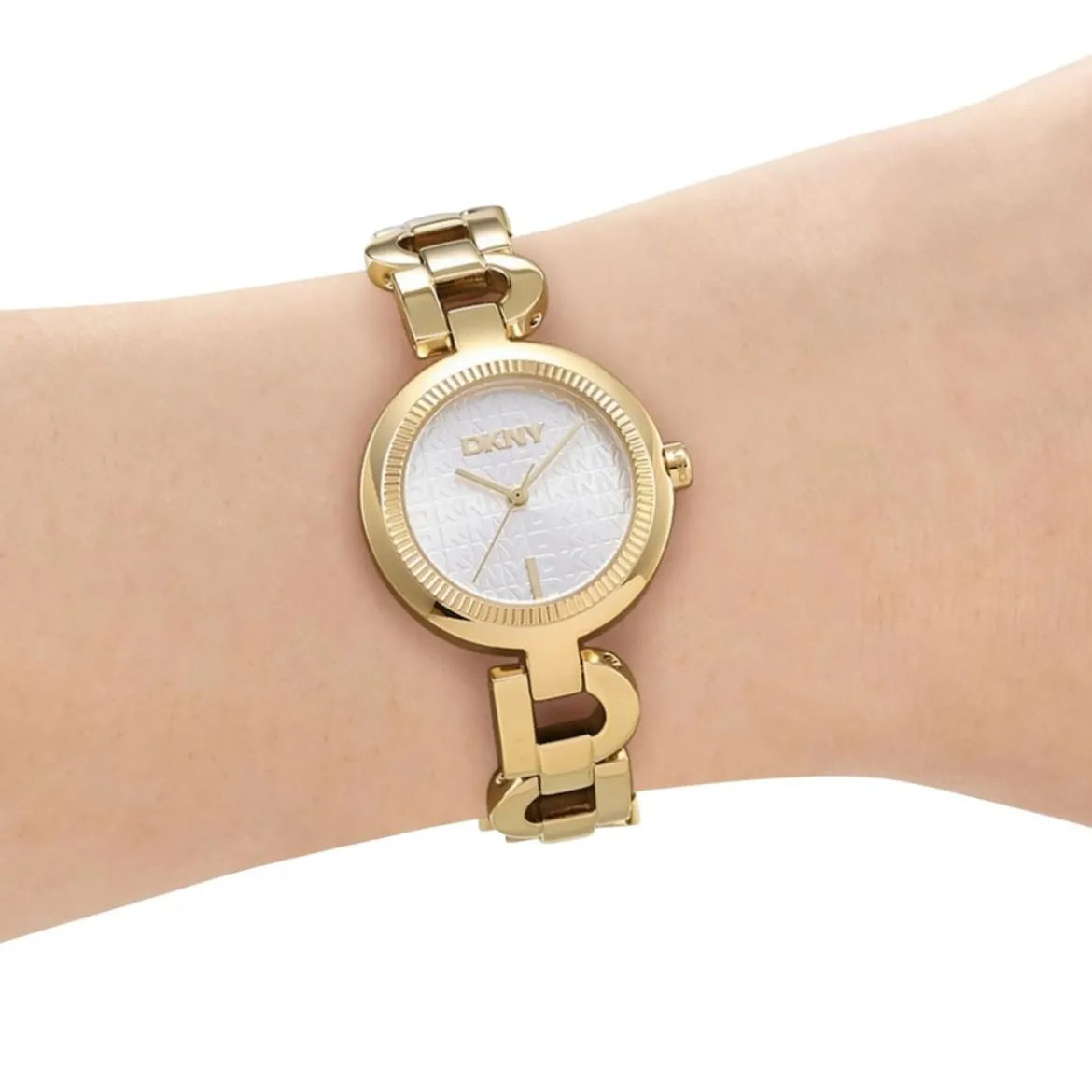 DKNY Quarzuhr Open Link Watch gold Quarzuhr