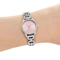 DKNY Quarzuhr Open Link Watch silber Quarzuhr