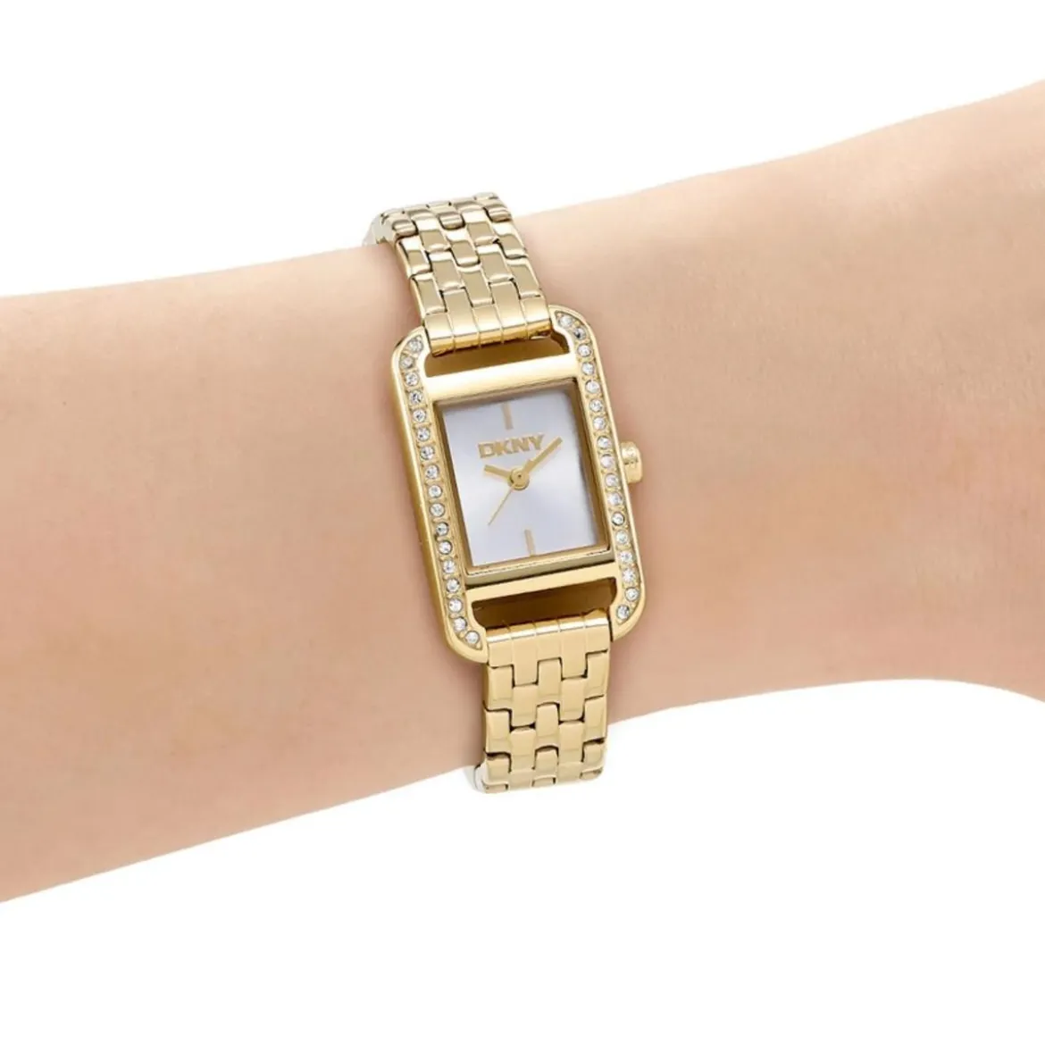 DKNY Quarzuhr Signature Square Watch gold Quarzuhr