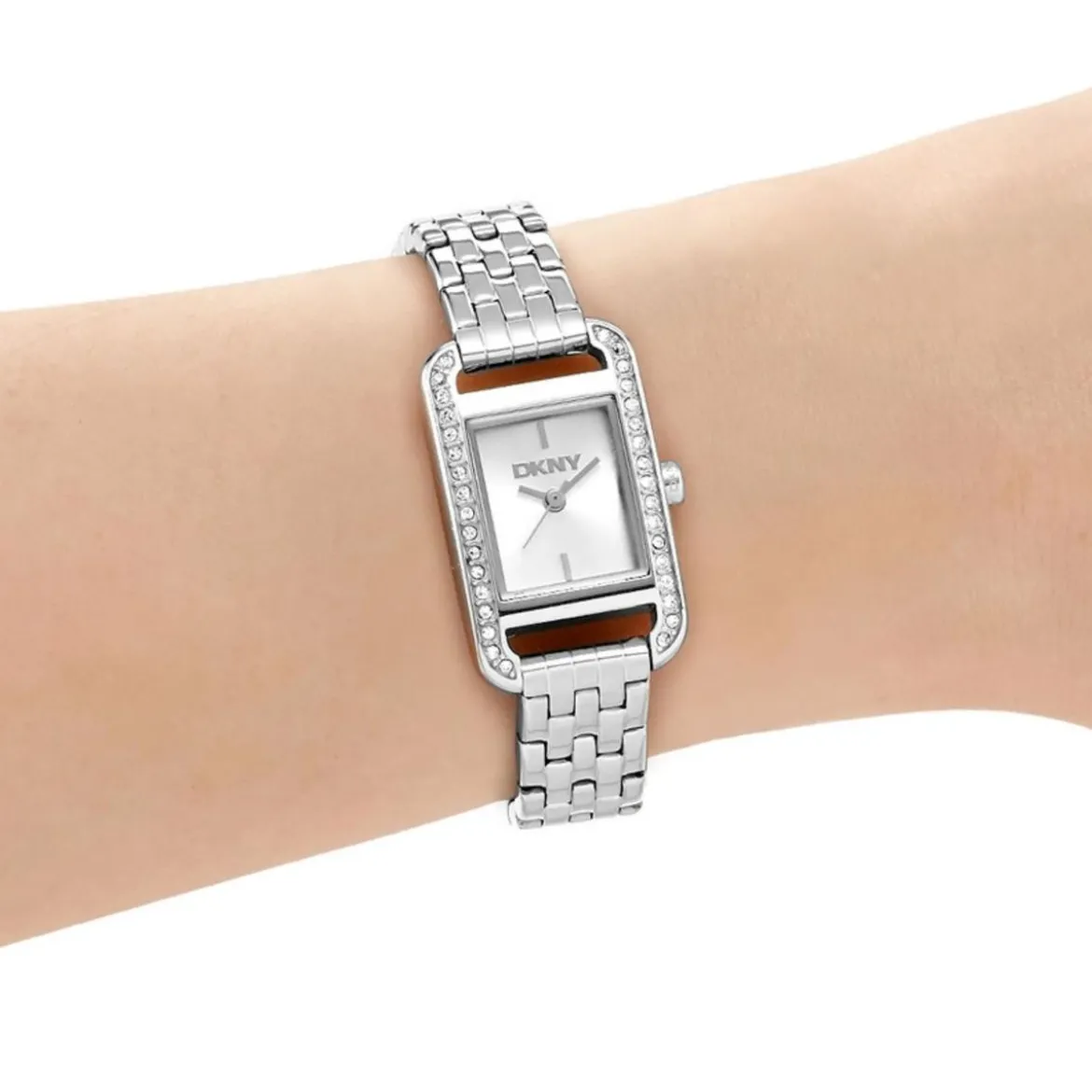 DKNY Quarzuhr Signature Square Watch silber Quarzuhr