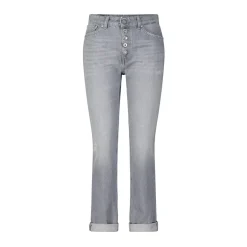 Dondup Relaxed-Fit Jeans Grau Straight Leg Jeans