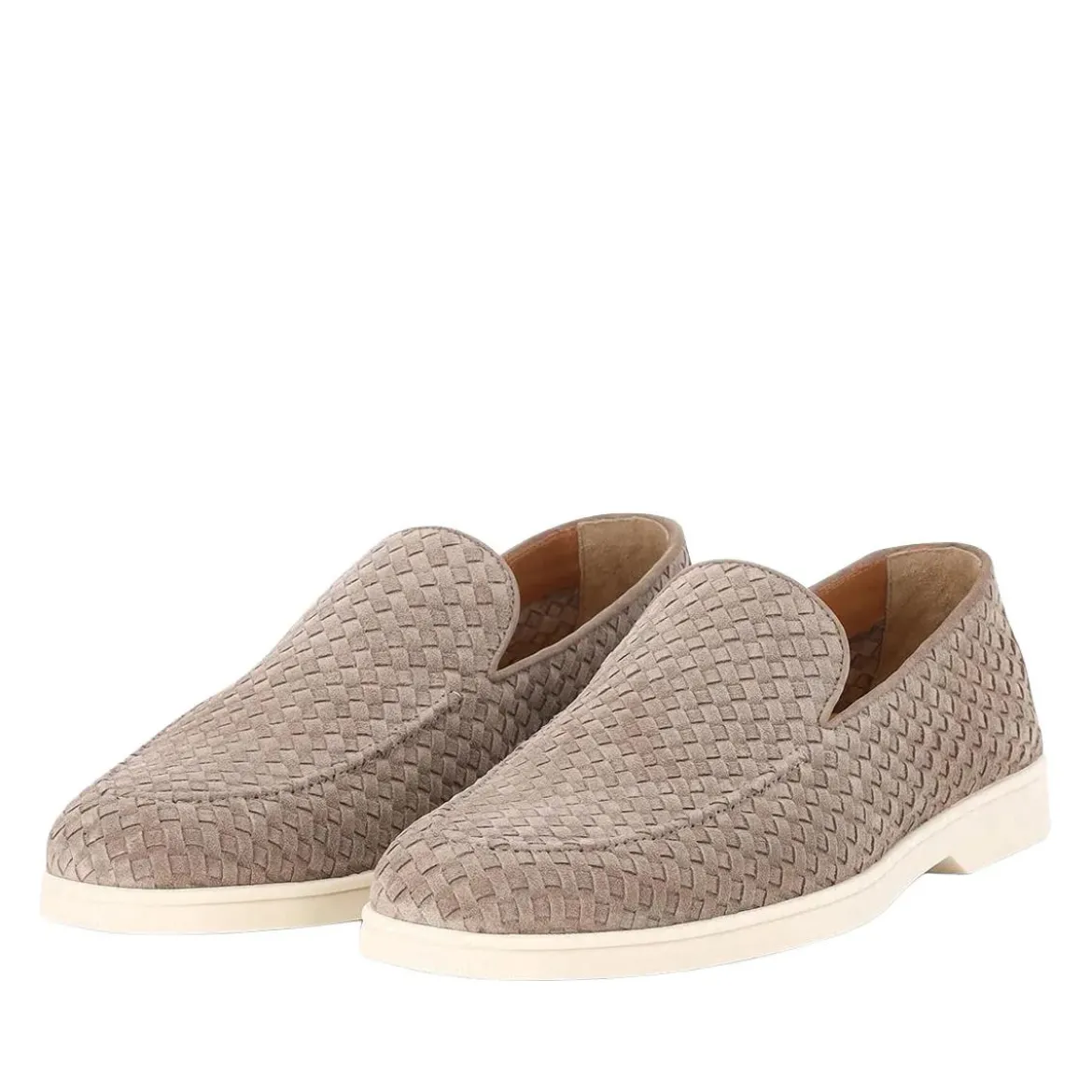Doucal's Loafer aus Veloursleder braun Schnürschuhe