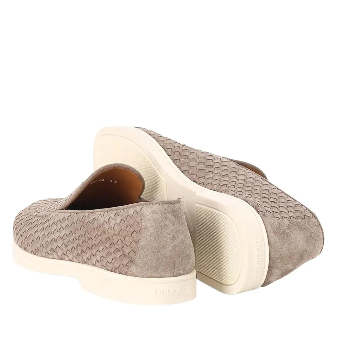 Doucal's Loafer aus Veloursleder braun Schnürschuhe