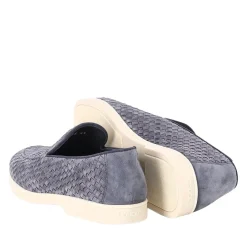 Doucal's Loafer aus Veloursleder blau Schnürschuhe
