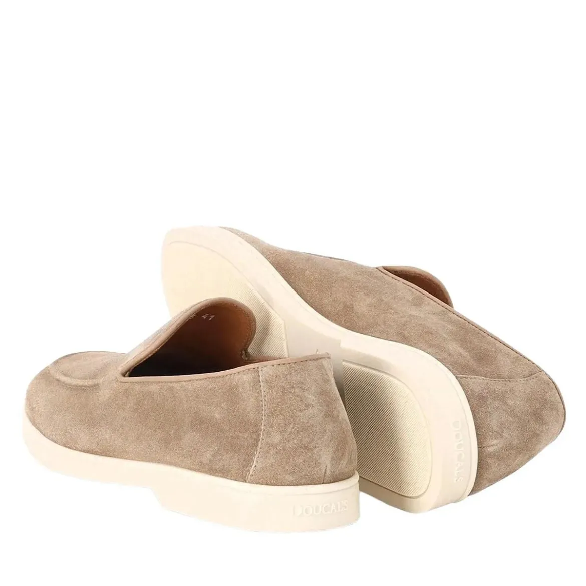 Doucal's Loafers aus Veloursleder braun Schnürschuhe