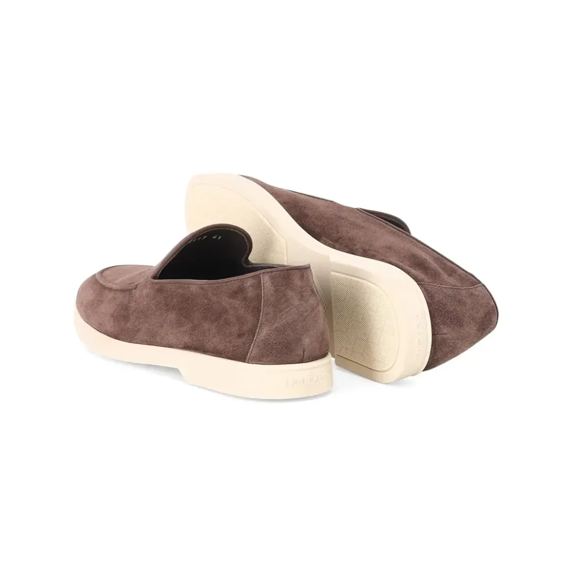 Doucal's Mokassins aus Veloursleder braun Schnürschuhe
