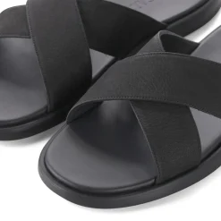 Doucal's Sandalen aus Leder schwarz Schnürschuhe