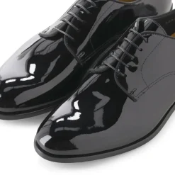 Doucal's Schnürschuhe aus Lackleder schwarz Schnürschuhe