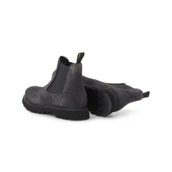 Doucal's Wingtip-Boots aus Veloursleder grau Schnürschuhe