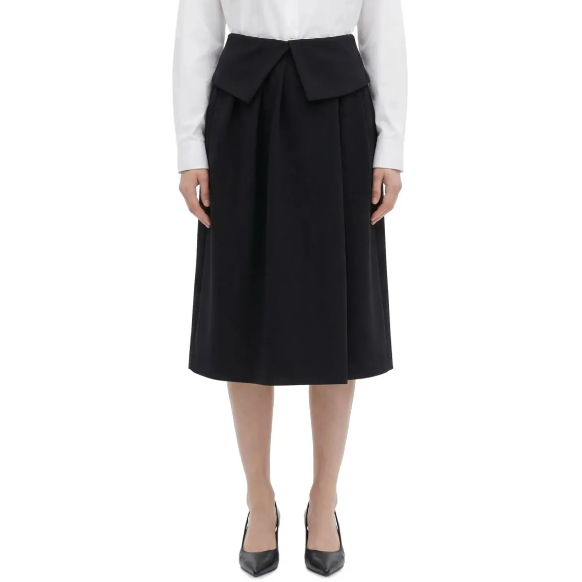 Dries Van Noten Midirock Sarunga schwarz Midirock
