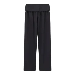 Dries Van Noten Weite Stoffhose Parong schwarz Stoffhose