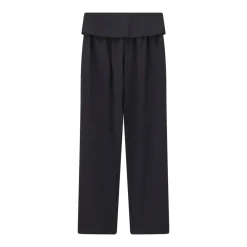 Dries Van Noten Weite Stoffhose Parong schwarz Stoffhose