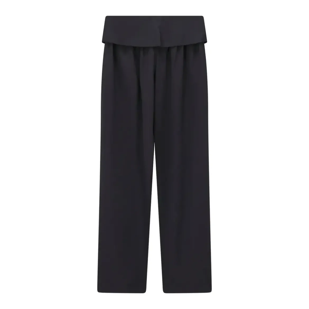 Dries Van Noten Weite Stoffhose Parong schwarz Stoffhose