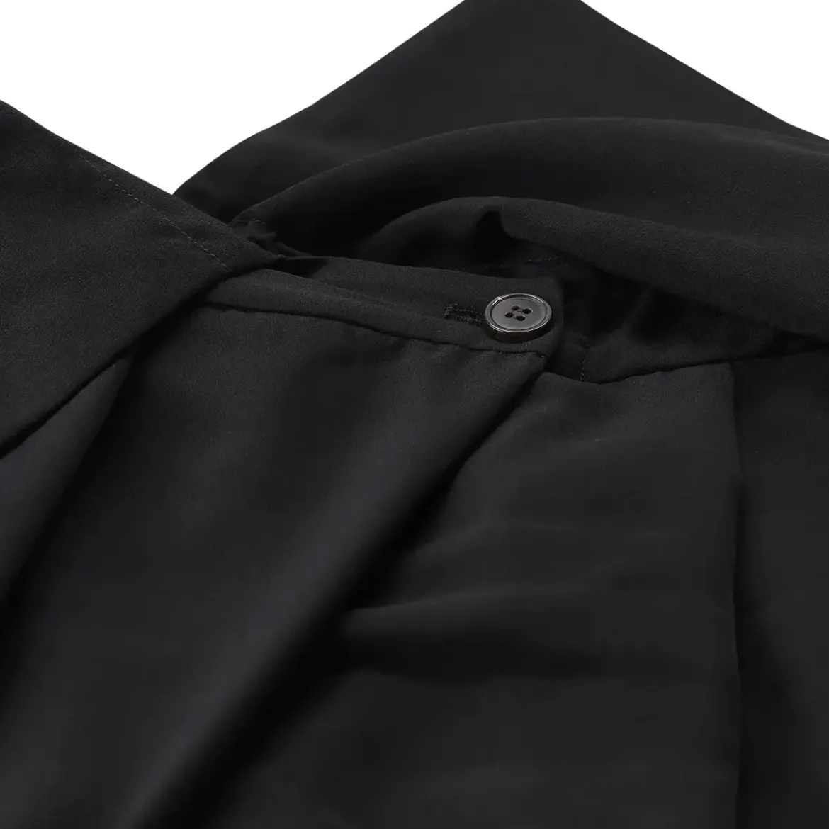 Dries Van Noten Weite Stoffhose Parong schwarz Stoffhose