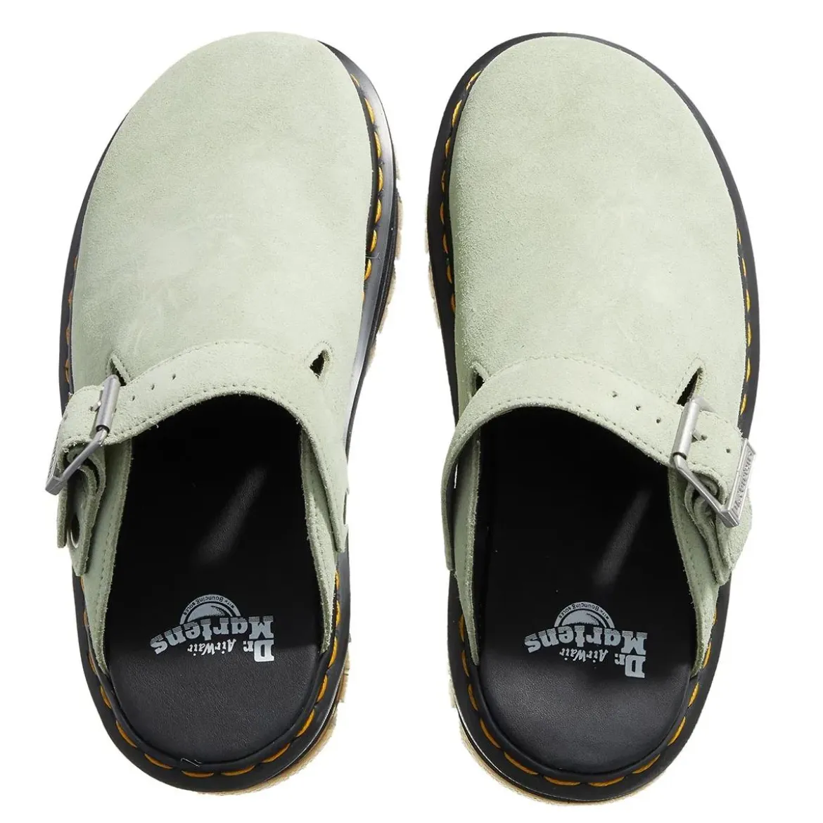 Dr. Martens ZebZag Mule Sage Green EH Suede Mules