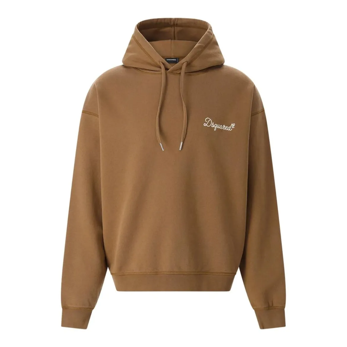 Dsquared2 Hoodie mit Logo-Stickerei braun Sweatshirt