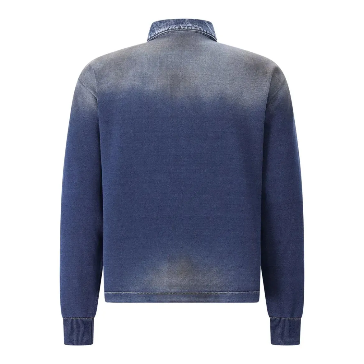 Dsquared2 Langarm-Poloshirt im Denim-Style blau Poloshirt