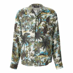 Dsquared2 Seidenhemd mit Print mehrfarbig Hemd