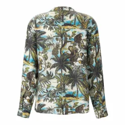 Dsquared2 Seidenhemd mit Print mehrfarbig Hemd