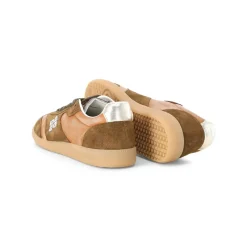 Dsquared2 Sneaker Rebels aus Veloursleder braun Schnürschuhe