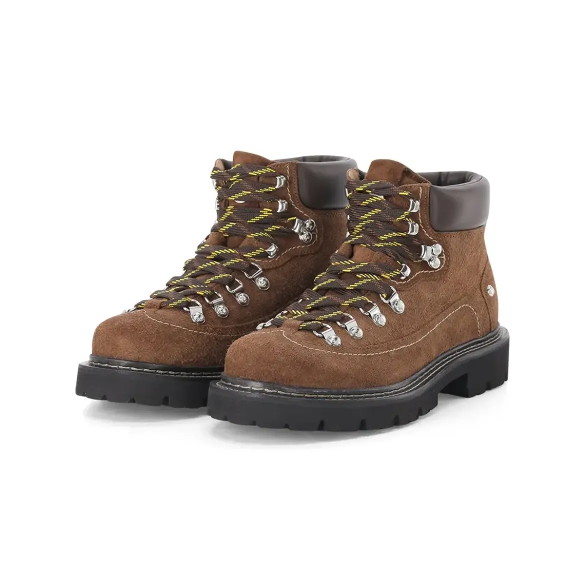 Dsquared2 Stiefel Canadian aus Wildleder braun Schnürstiefel