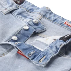 Dsquared2 Straight-Fit Jeans Teddy blau Jeans