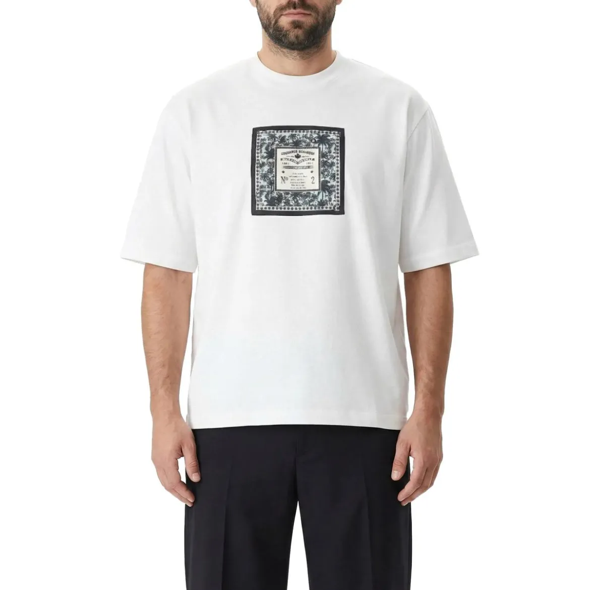 Dsquared2 T-Shirt mit Print weiß T-Shirt