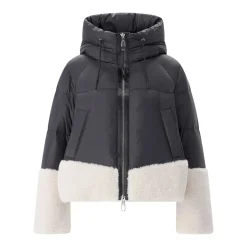 Duno Steppjacke Amy mit Daunen schwarz Übergangsjacke