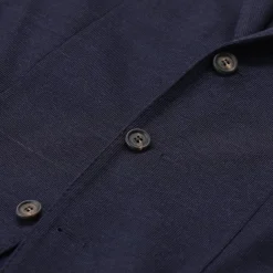 Eleventy Sakko aus Baumwollmix blau Anzugjacke