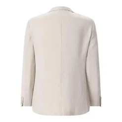 Eleventy Sakko aus Leinenmix beige Anzugjacke