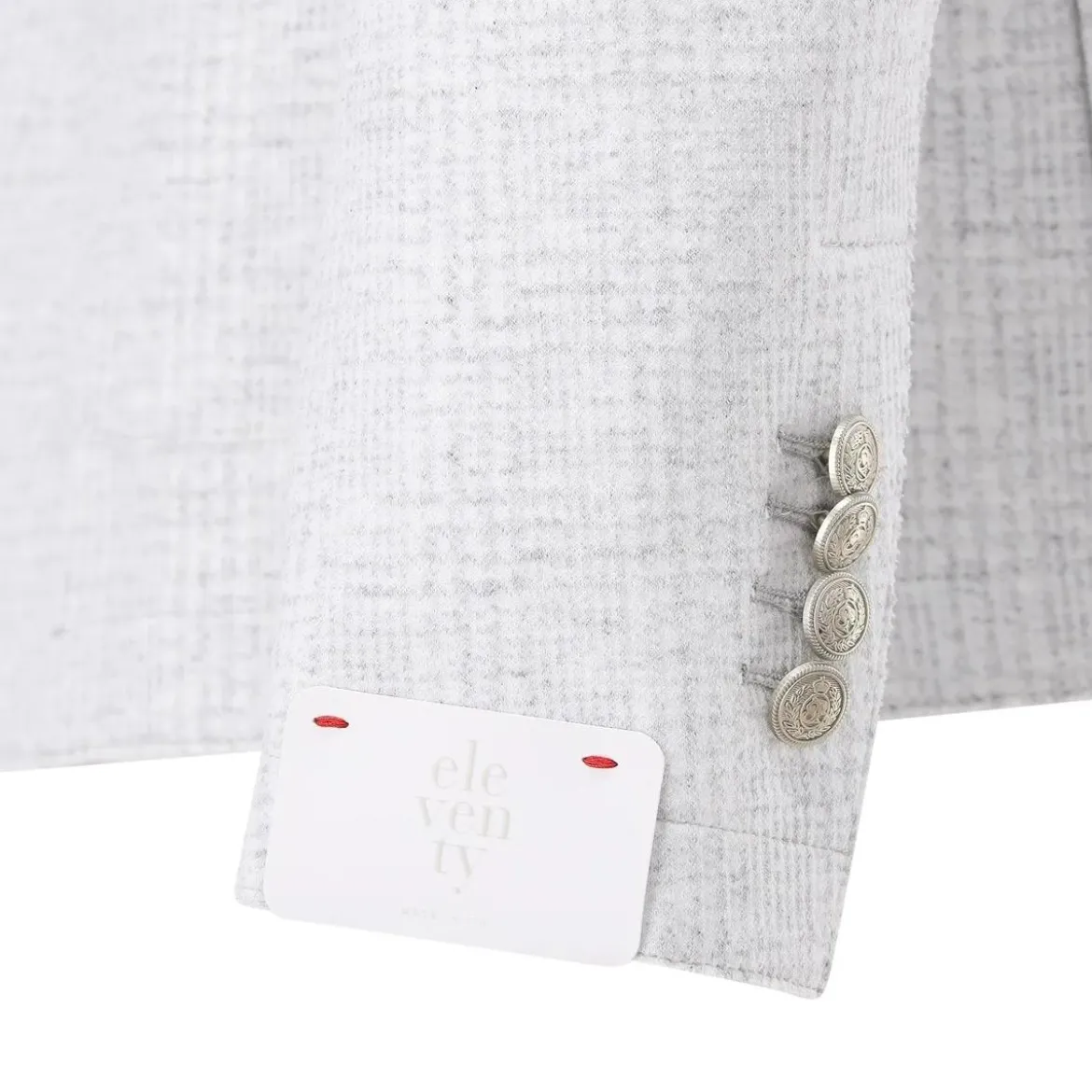 Eleventy Sakko mit Muster grau Anzugjacke