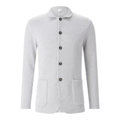 Eleventy Strickjacke aus Baumwolle grau Strickjacke