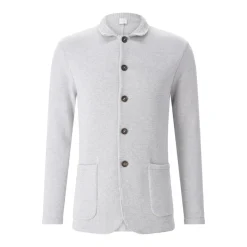 Eleventy Strickjacke aus Baumwolle grau Strickjacke