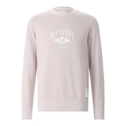 Eleventy Sweatshirt mit Logo pink Sweatshirt
