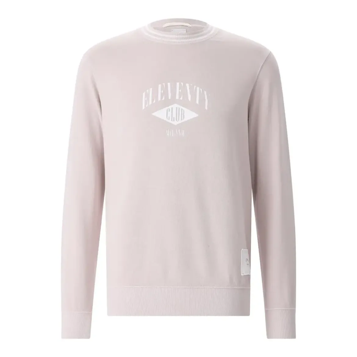 Eleventy Sweatshirt mit Logo pink Sweatshirt
