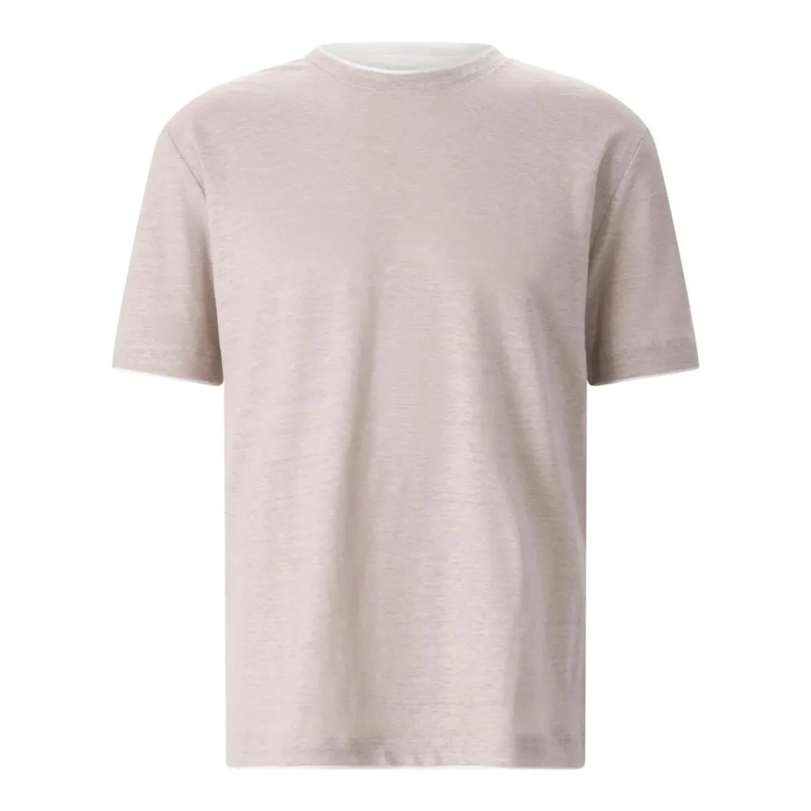 Eleventy T-Shirt aus Leinen blau T-Shirt